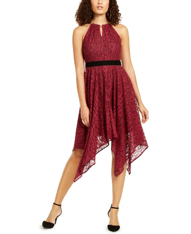 Can't Be Beat Thalia Sodi Women's Chain Neck Lace Dress Red Size XX-Large