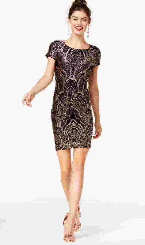 Value Deals Jump Women's Black Short Sleeve Jewel Neck Above The Knee Body Con Cocktail Dress Black Size XX-Small Value Deals Jump Women's Black Short Sleeve Jewel Neck Above The Knee Body Con Cocktail Dress Black Size XX-Small