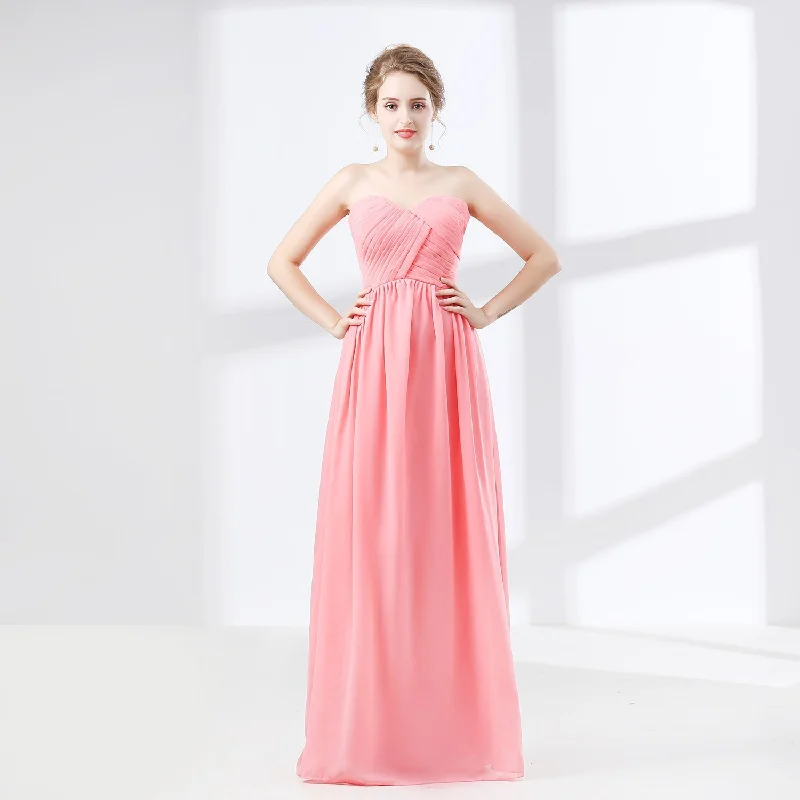 Limited Availability Sweetheart Chiffon A Line Bridesmaids Dresses