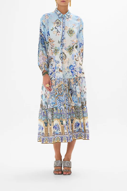 TIERED LONG SHIRT DRESS AL MANIAL PALACE MEMOIRS