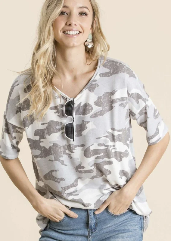 Casual & Soft Camo Tee Made in USA