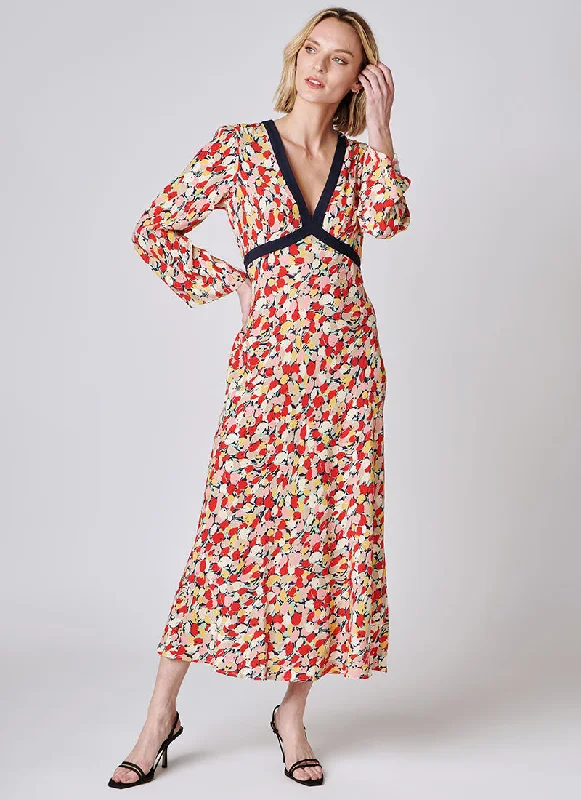 Tania Floral Print Midi Dress