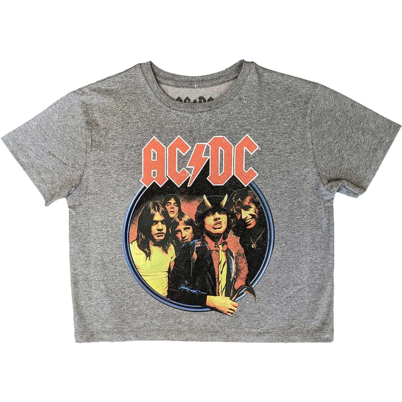 Final Markdown Ac/Dc Crop Top - High Way to Hell