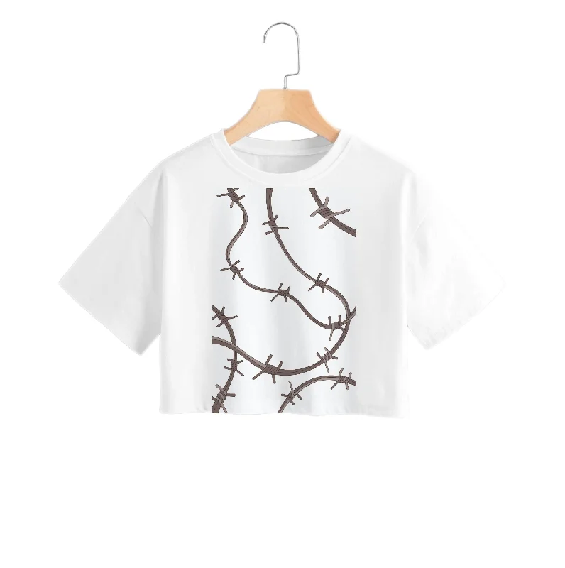 Barbed Wire - Post Crop Top