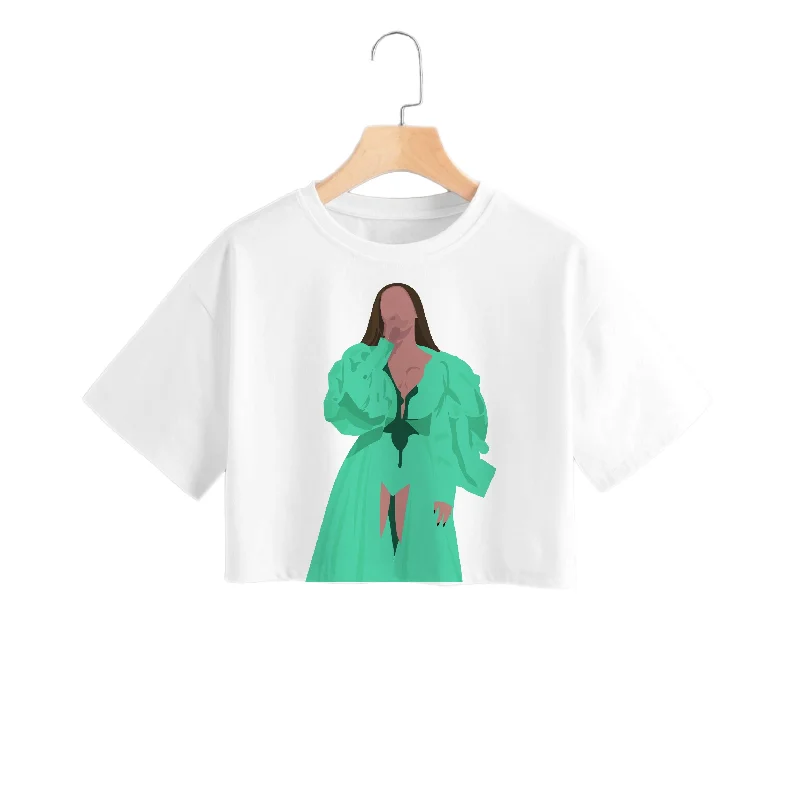 Huge Discounts Green Dress - Queen B Crop Top