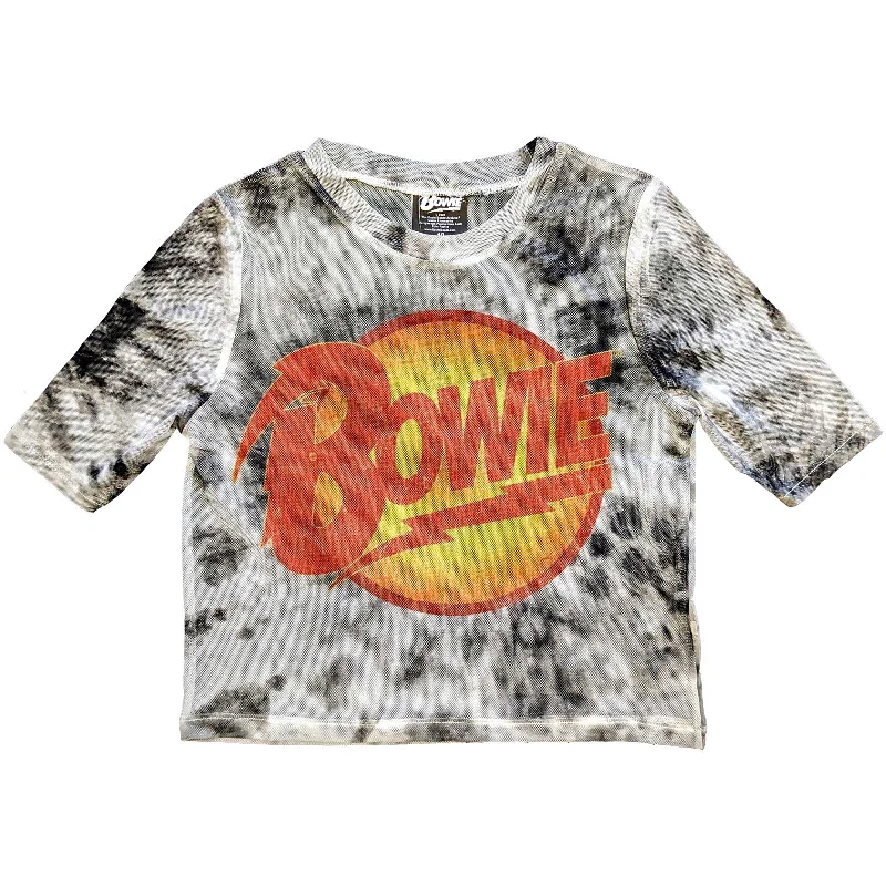 Lowest Price David Bowie Crop Top - Diamond Dogs Logo