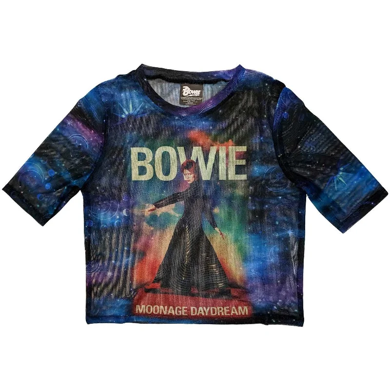 Major Savings David Bowie Crop Top - Moonage 11 Fade