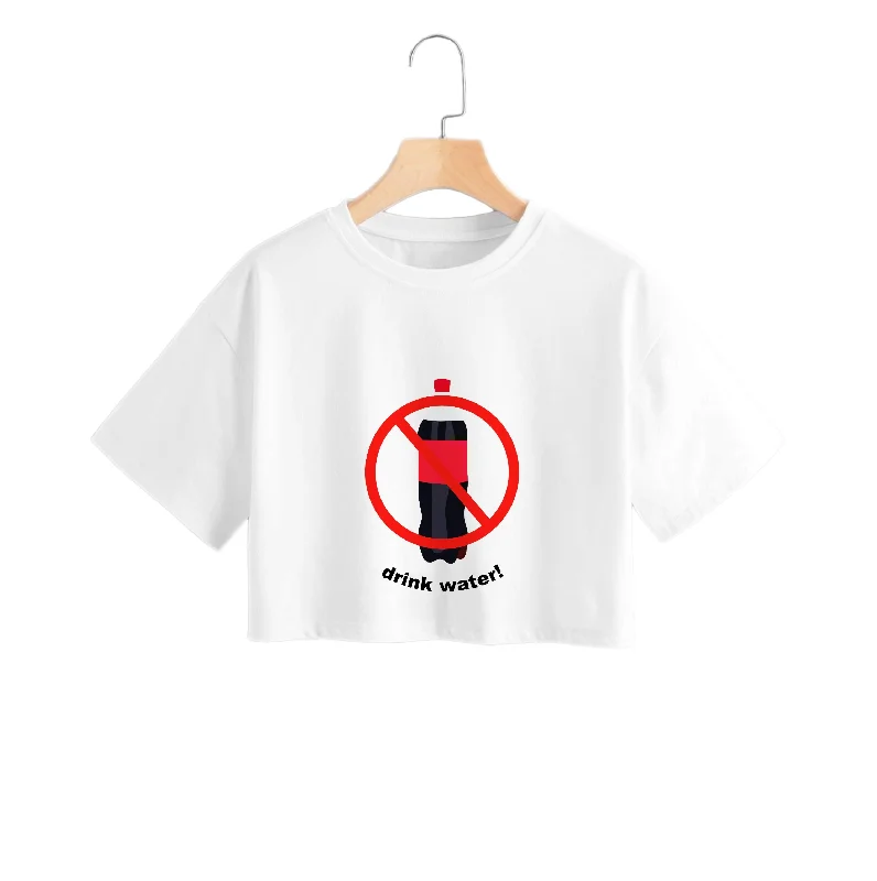 Huge Discounts Drink Water - Ronaldo Crop Top