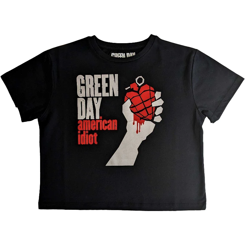 Daily Deals Green day Crop Top - American Idiot