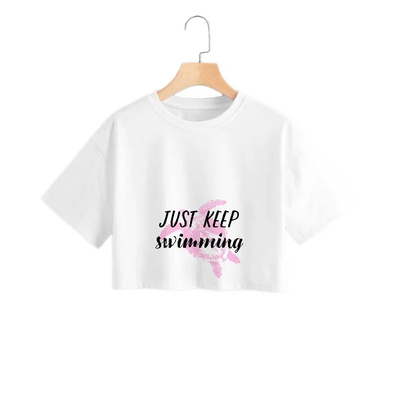 Just Keep Swimming - Summer Crop Top