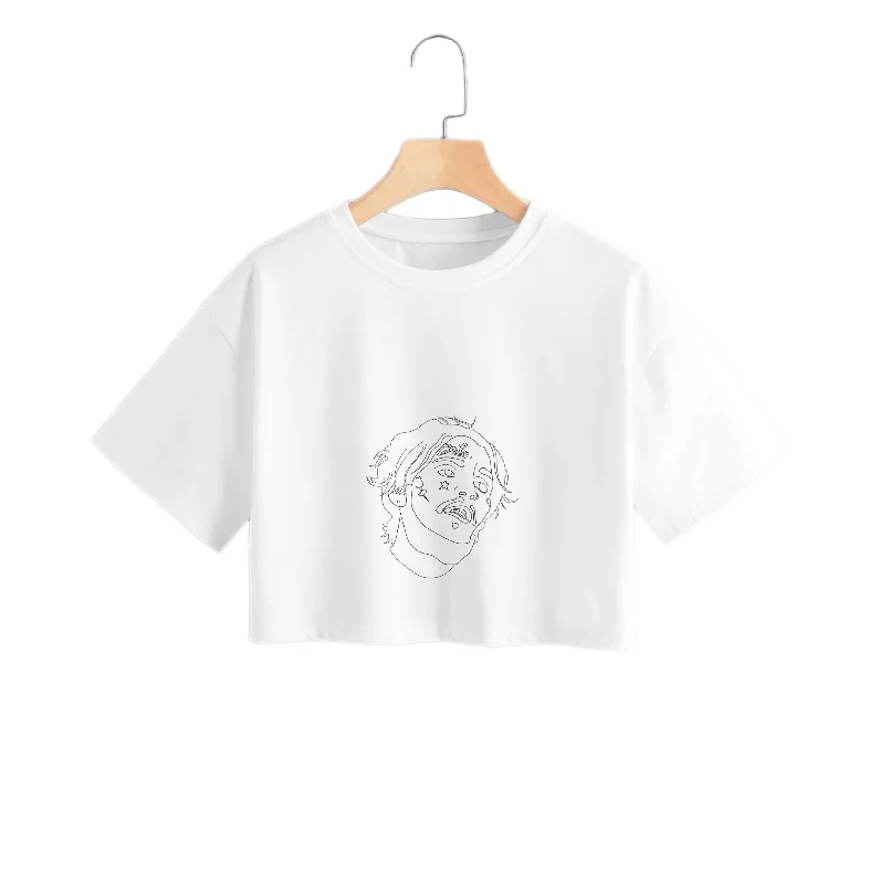 Lil Peep Outline Crop Top