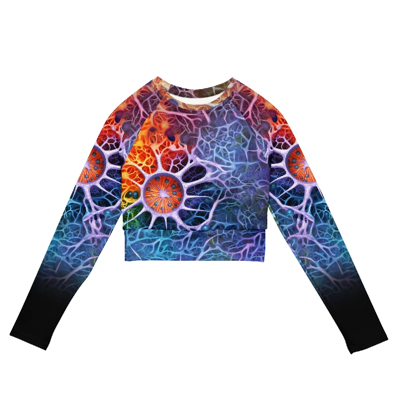 Long-Sleeve Crop Top Cytoskeleton