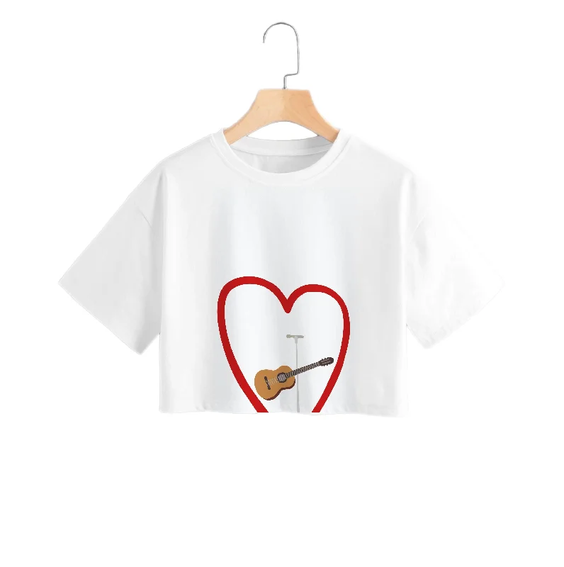 Love Guitar Crop Top