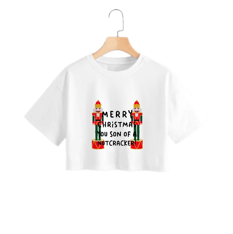 Online Only Merry Christmas You Son Of A Nutcracker - Elf Crop Top