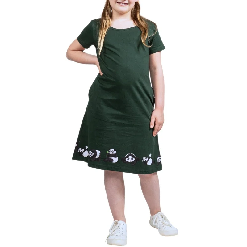 Pandas Kids A-Line Dress