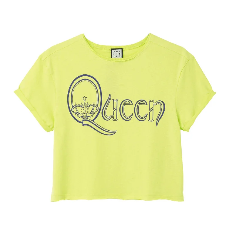 Price Cut Queen Crop Top T Shirt - Royal Logo
