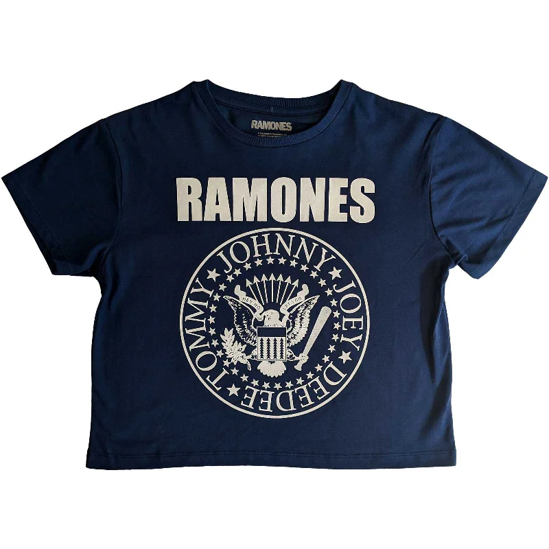 New Markdowns Ramones  Crop Top - Presidential Seal