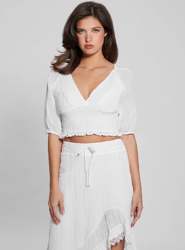 Deal Frenzy Eco White Ariana Top